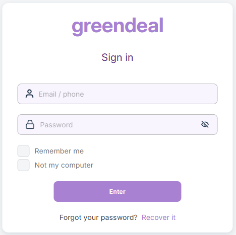 форма аутентификации